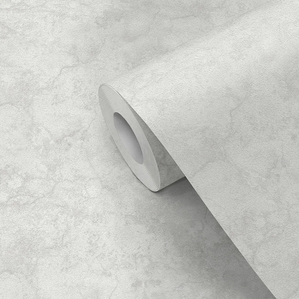 GoodHome Papier Peint<Papier peint pré-encollé vinyle intissé imitation carrelage Easy Roll Benham gris l.53 x H.1005 cm