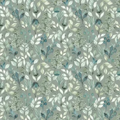 GoodHome Papier peint pré-encollé vinyle intissé fleuri Easy Roll Begonia vert l.53 x H.1005 cm- Papier Peint