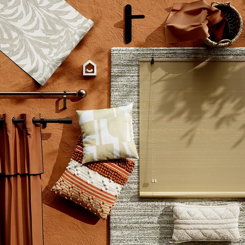 GoodHome Papier Peint<Papier peint pré-encollé vinyle intissé feuillage Easy Roll Duffy feuillage beige l.53 x H.1005 cm