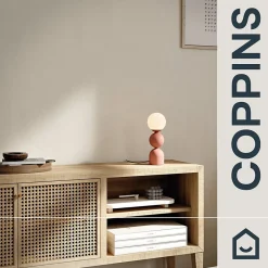 GoodHome Papier Peint<Papier peint pré-encollé vinyle intissé uni beige Easy Roll Coppins l.53 x H.1005 cm