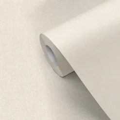 GoodHome Papier Peint<Papier peint pré-encollé vinyle intissé uni beige Easy Roll Coppins l.53 x H.1005 cm