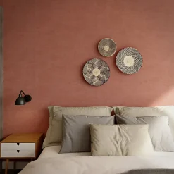 GoodHome Papier Peint<Papier peint pré-encollé vinyle intissé uni terracotta Easy Roll Coppins l.53 x H.1005 cm