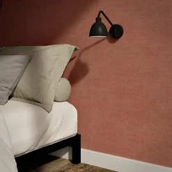 GoodHome Papier Peint<Papier peint pré-encollé vinyle intissé uni terracotta Easy Roll Coppins l.53 x H.1005 cm