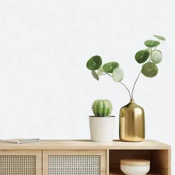 GoodHome Papier Peint<Papier peint pré-encollé vinyle intissé uni blanc Easy Roll Coppins l.53 x H.1005 cm