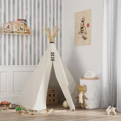 GoodHome Papier Peint<Papier peint pré-encollé vinyle à rayures Easy Roll Satori rayures bleu l.53 x H.1005 cm