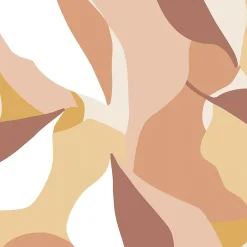 GoodHome Papier Peint<Papier peint pré-encollé vinyle intissé art déco Easy Roll Apricot multicolore l.53 x H.1005 cm