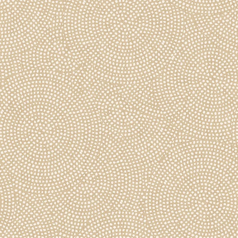 GoodHome Papier peint pré-encollé vinyle intissé géométrique Easy Roll Bolsa beige l.53 x H.1005 cm- Papier Peint