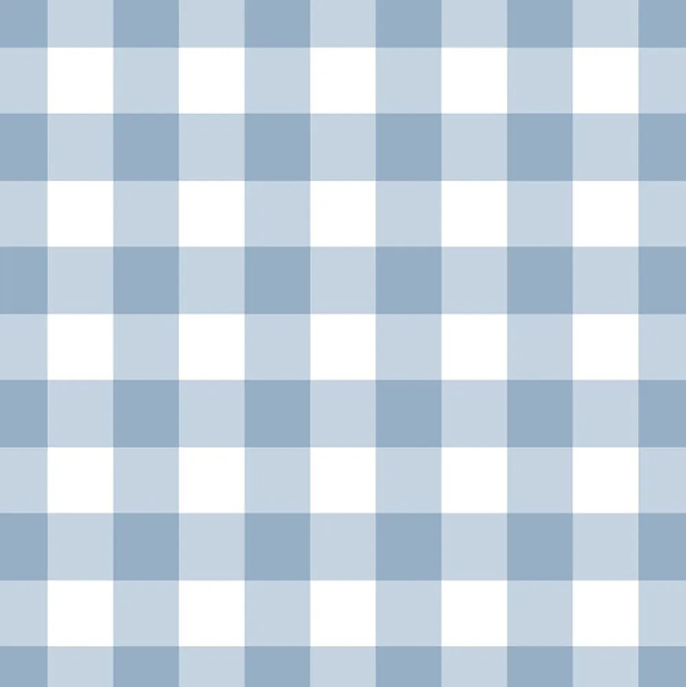 99Deco Papier Peint Panoramique<Papier peint raccordable - Vichy - Bleu - intissé : 150g/m² - 4 lés : 192x270cm