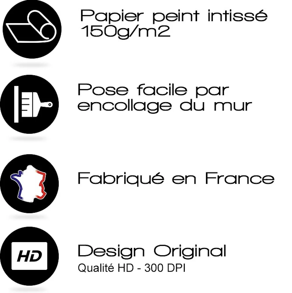 99Deco Papier Peint Panoramique<Papier peint raccordable - Vichy - Bleu - intissé : 150g/m² - 4 lés : 192x270cm