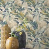 Rasch Papier peint vinyle expansé intissé feuillages exotic beige l.53 x H.1005 cm- Papier Peint