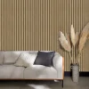 Grandeco Papier Peint<Papier peint vinyle expansé sur intissé effet lattes de bois foncé L.1005 x l.53cm