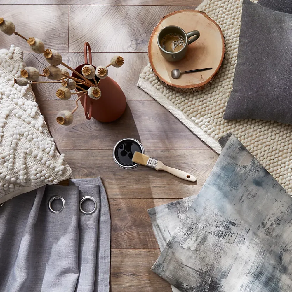 GoodHome Papier Peint<Papier peint Vinyle Intissé Elmas gris