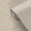 GoodHome Papier peint vinyle intissé Gordo uni texturé beige L. 10,05m x l. 0,53m- Papier Peint