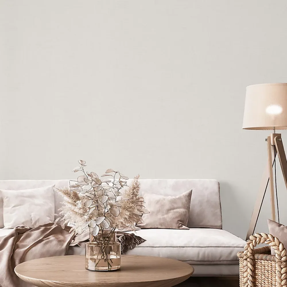 GoodHome Papier peint Vinyle Intissé Moivre beige clair- Papier Peint