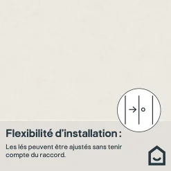 GoodHome Papier peint Vinyle Intissé Moivre beige clair- Papier Peint