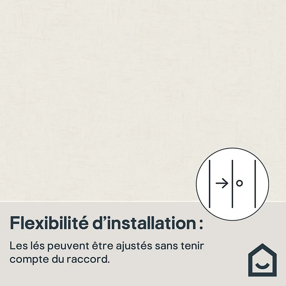 GoodHome Papier peint Vinyle Intissé Moivre beige clair- Papier Peint