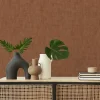 Lutece Papier Peint<Papier peint vinyle intissé uni Kopa terracotta L.1005 x l.53cm Lutèce