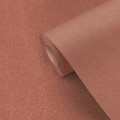 GoodHome Papier Peint<Papier peint vinyle intissé uni orange terracotta L.53 x l.1005 cm Tille