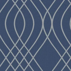 GoodHome Papier peint Vinyle Intissé Mavi ble- Papier Peint