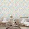Ugepa Papier Peint<Papier peint vinyle intissé fleuri Bella fleurs multicouleurs pastel L.1005 x l.53cm Ugèpa