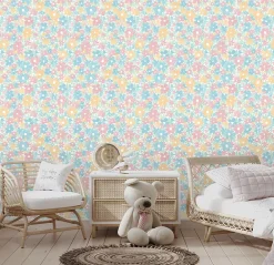 Ugepa Papier Peint<Papier peint vinyle intissé fleuri Bella fleurs multicouleurs pastel L.1005 x l.53cm Ugèpa