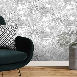 GoodHome Papier peint vinyle intissé texturé Oophoric- Papier Peint