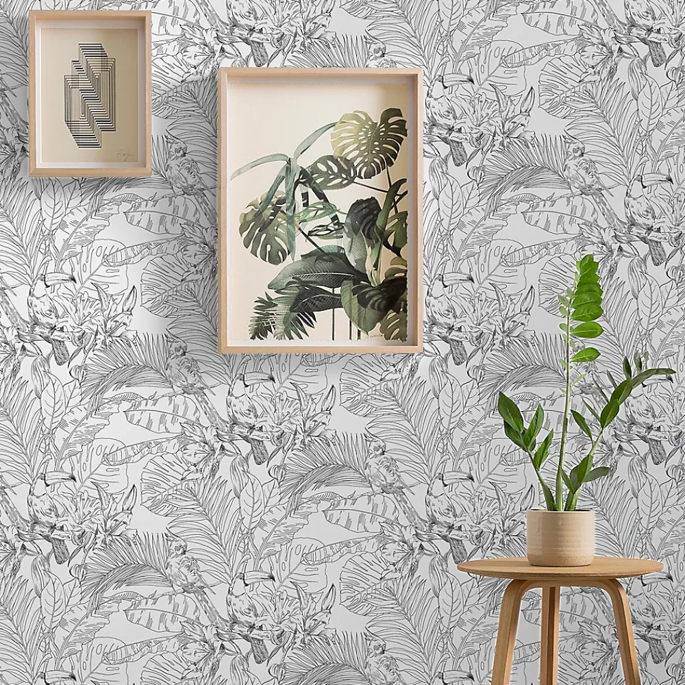 GoodHome Papier peint vinyle intissé texturé Oophoric- Papier Peint