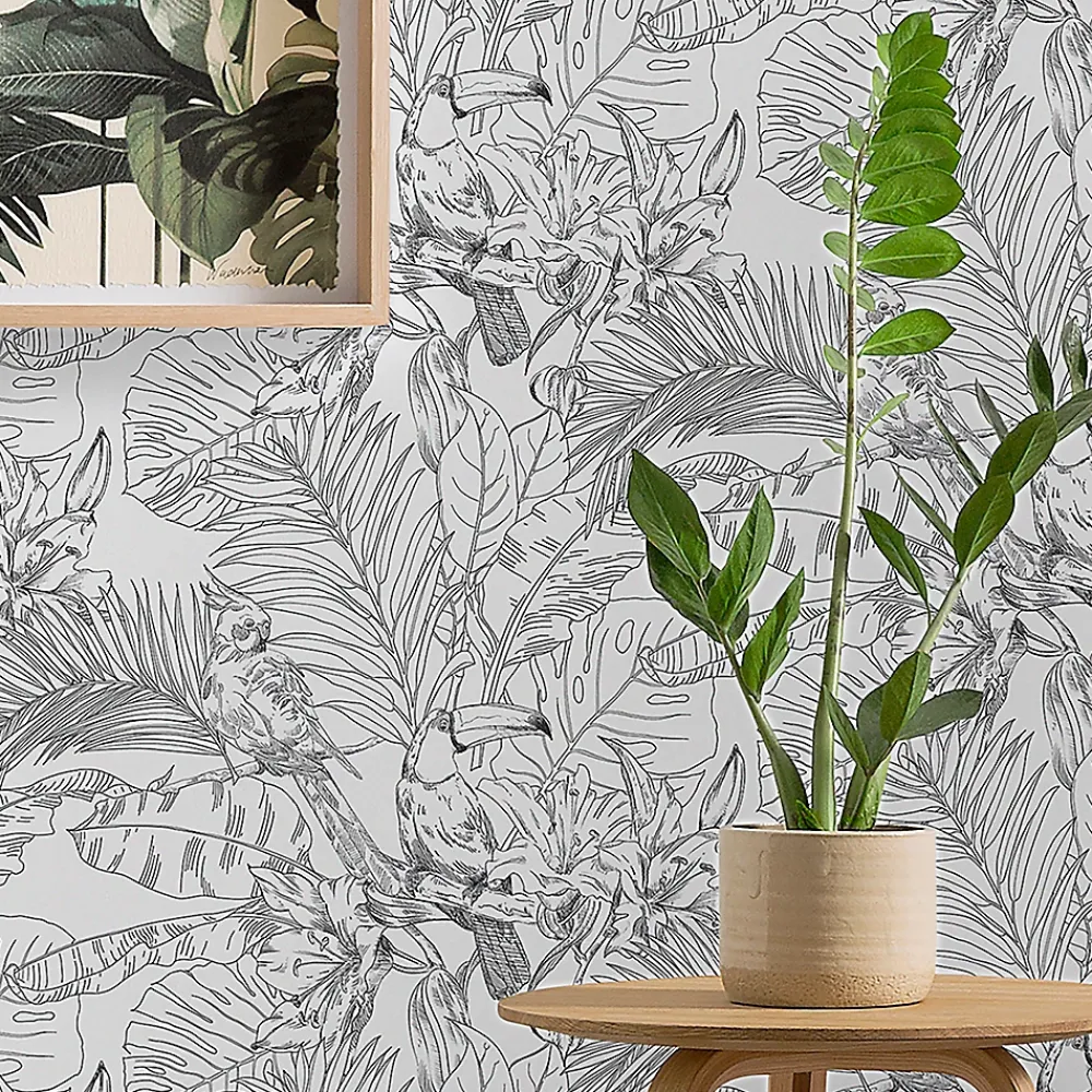 GoodHome Papier peint vinyle intissé texturé Oophoric- Papier Peint