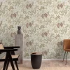Grandeco Papier Peint<Papier peint vinyle intissé feuillage beige L.53 x l.1005 cm Louan