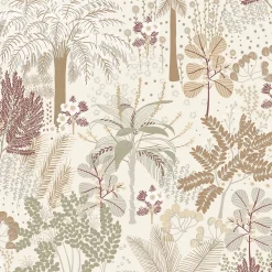 Grandeco Papier Peint<Papier peint vinyle intissé feuillage beige L.53 x l.1005 cm Louan