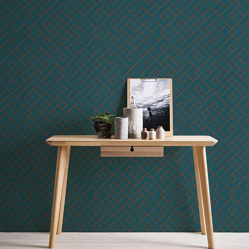 GoodHome Papier Peint<Papier peint Vinyle Intissé Nimie vert