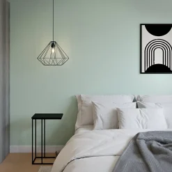 GoodHome Papier peint vinyle intissé uni vert L.1005 x l.53 cm Aune- Papier Peint
