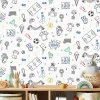 Ugepa Papier peint vinyle intissé enfant football multicouleurs L. 1005 x l. 53cm- Papier Peint
