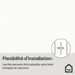 GoodHome Papier Peint<Papier peint Vinyle Intissé Moivre blanc
