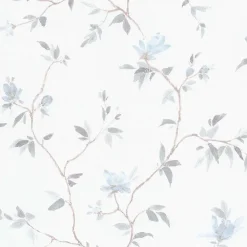 GoodHome Papier Peint<Papier peint vinyle sur intissé Mugga bleu