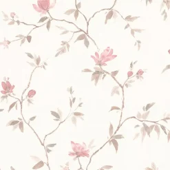 GoodHome Papier Peint<Papier peint vinyle sur intissé Mugga rose