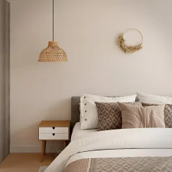 GoodHome Papier peint vinyle sur intissé Aune sable- Papier Peint