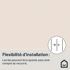 GoodHome Papier peint vinyle sur intissé  Aune sable- Papier Peint