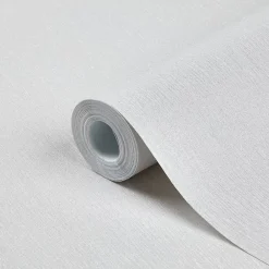 GoodHome Papier peint vinyle sur intissé Lery blanc- Papier Peint