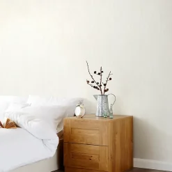 GoodHome Papier peint vinyle sur intissé Lery blanc- Papier Peint