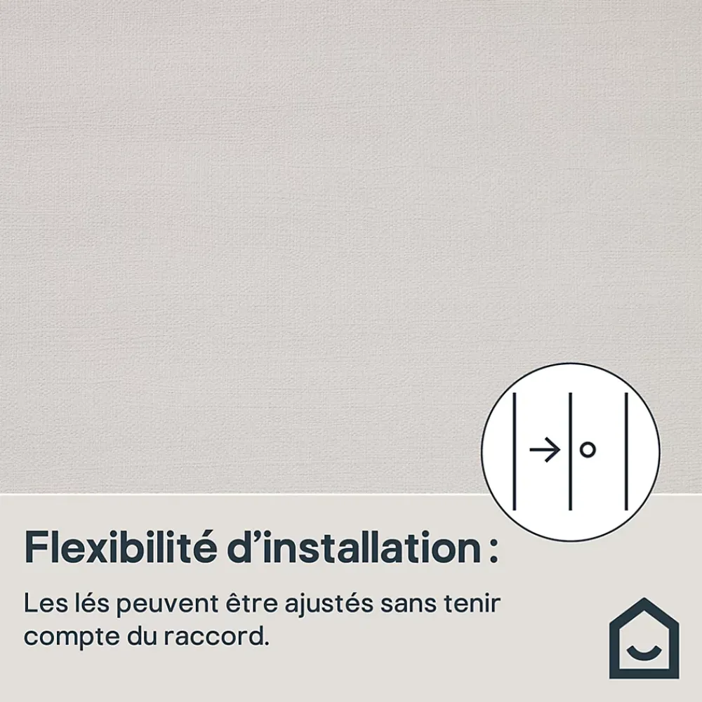GoodHome Papier Peint<Papier peint vinyle sur intissé Tille blanc