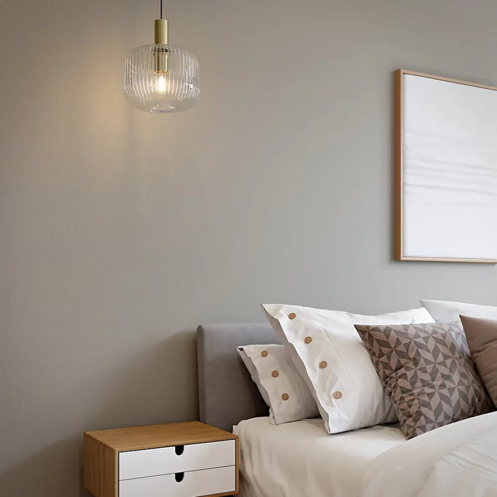 GoodHome Papier peint vinyle sur intissé Tille beige- Papier Peint