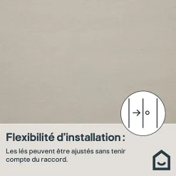 GoodHome Papier peint vinyle sur intissé Tille beige- Papier Peint
