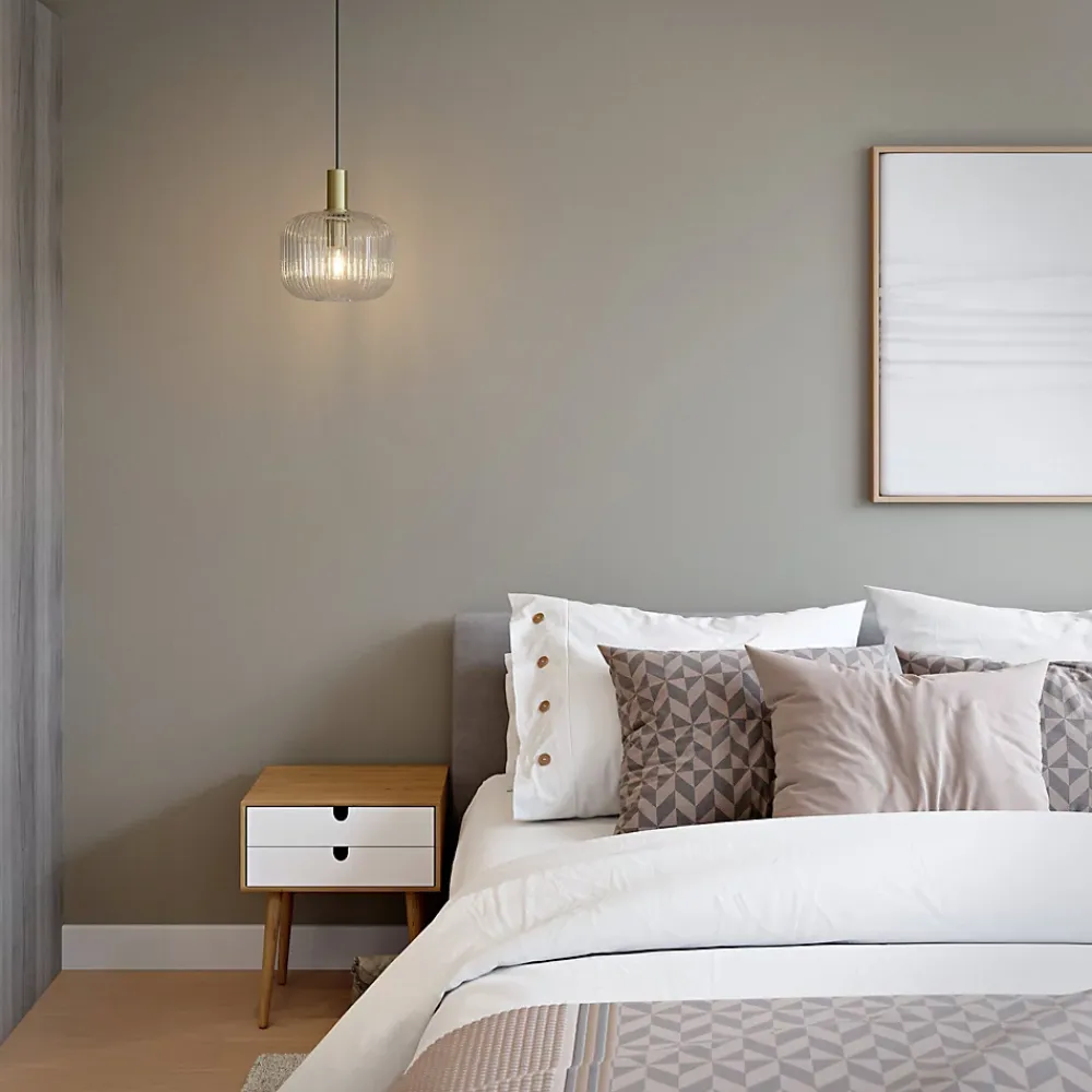 GoodHome Papier peint vinyle sur intissé Tille beige- Papier Peint