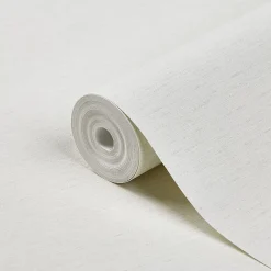 GoodHome Papier peint vinyle sur intissé Arceau blanc- Papier Peint