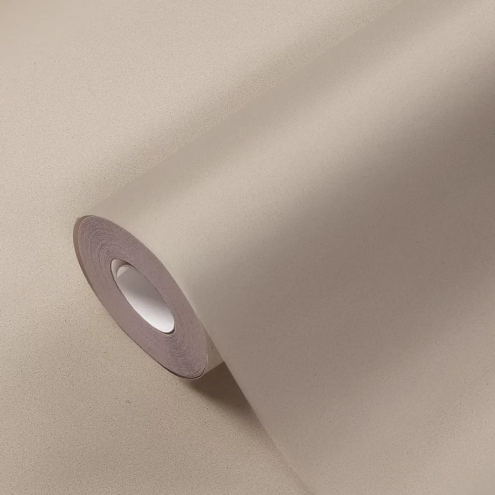 GoodHome Papier peint vinyle sur intissé Aune taupe- Papier Peint