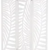 Giantex Cloison Amovible<Paravent Interieur 121 x 170 cm, Motifs Feuille, Separateur de Pieces pour Chambre à Coucher, Balcon, Blanc