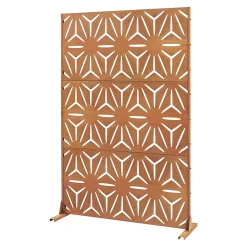 Casa.Pro Paravent Kilsturd acier corten 180 x 120 x 40 cm rouille- Cloison Amovible