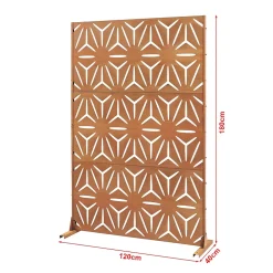 Casa.Pro Paravent Kilsturd acier corten 180 x 120 x 40 cm rouille- Cloison Amovible