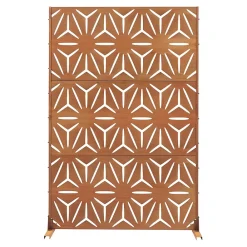 Casa.Pro Paravent Kilsturd acier corten 180 x 120 x 40 cm rouille- Cloison Amovible